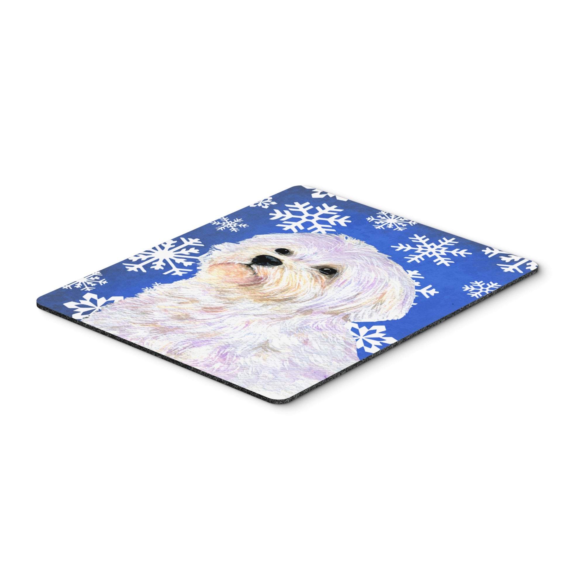 Carolines Treasures Maltese Winter Snowflakes Holiday Mouse Pad/Hot Pad/Trivet (SS4619MP)
