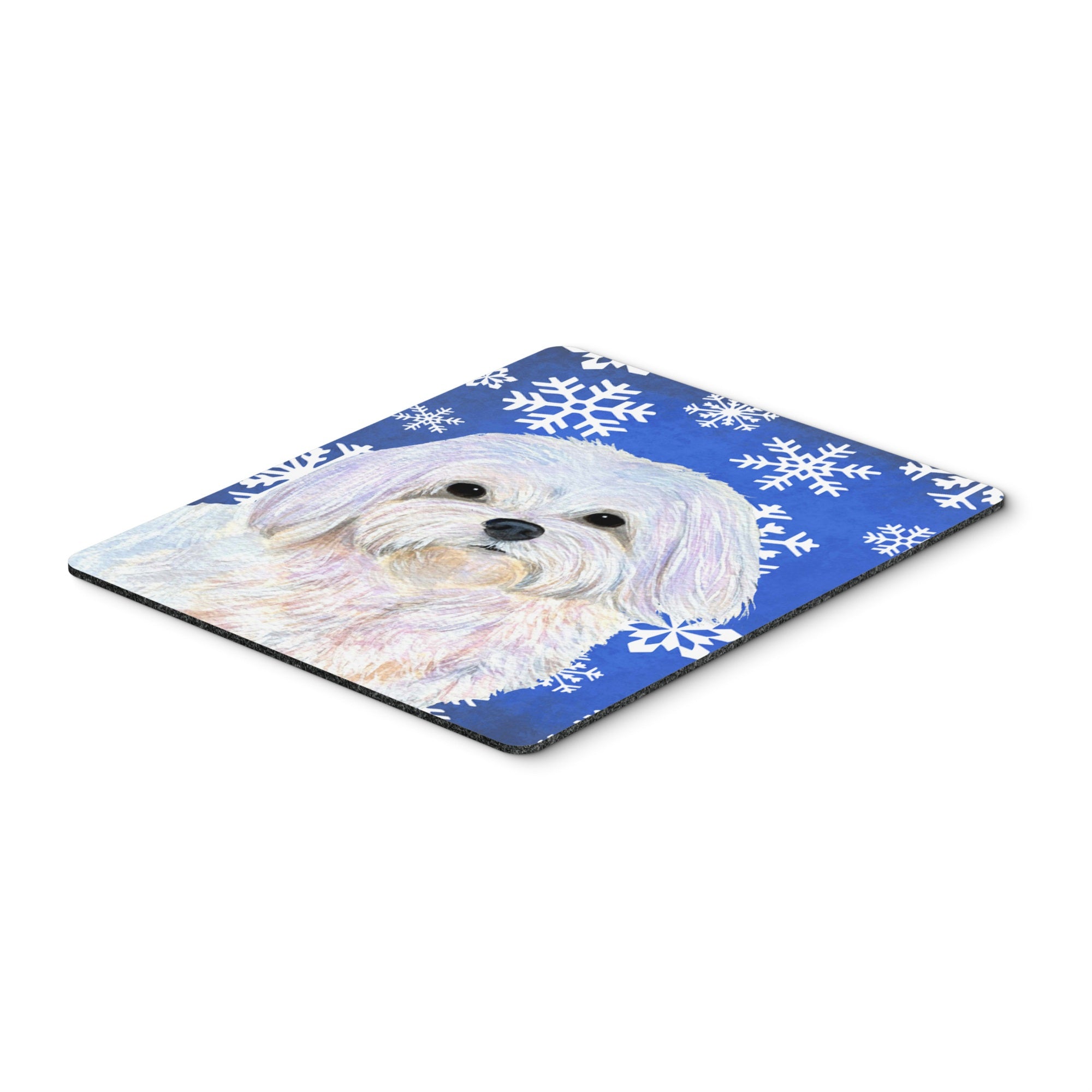 Carolines Treasures Maltese Winter Snowflakes Holiday Mouse Pad/Hot Pad/Trivet (SS4620MP)