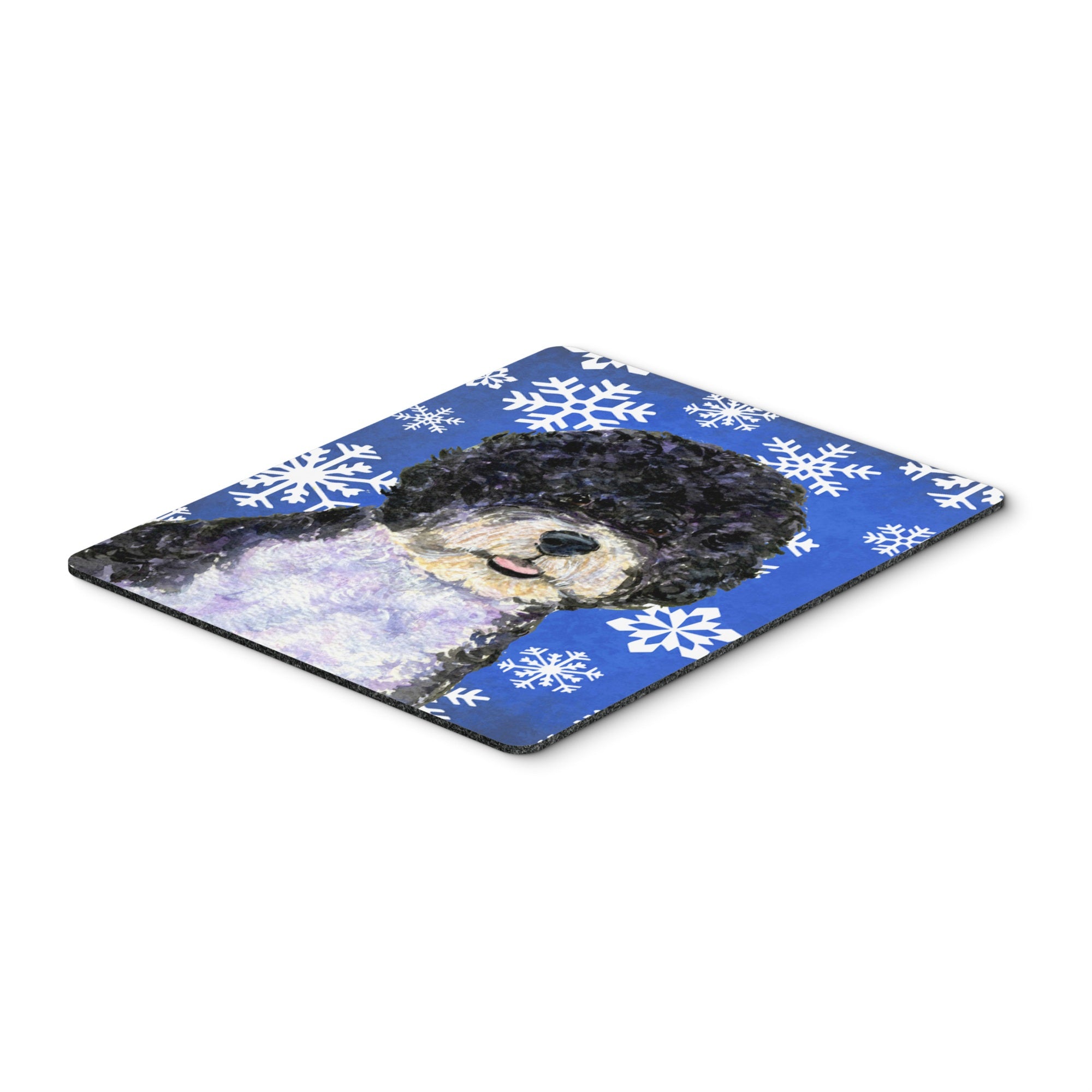 Carolines Treasures Portuguese Water Dog Winter Snowflakes Holiday Mouse Pad/Hot Pad/Trivet (SS4628MP)