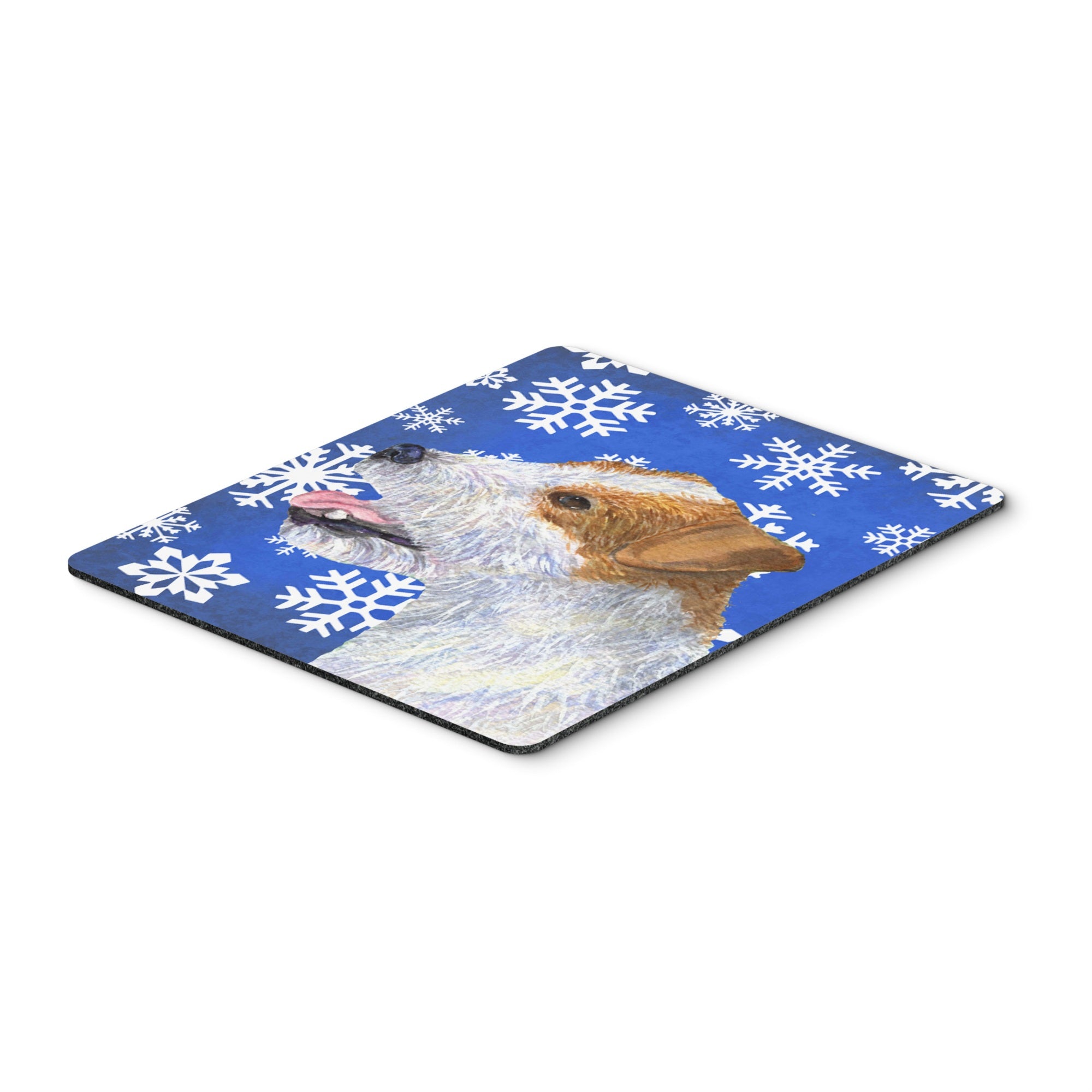 Carolines Treasures Jack Russell Terrier Winter Snowflakes Holiday Mouse Pad/Hot Pad/Trivet (SS4642MP)