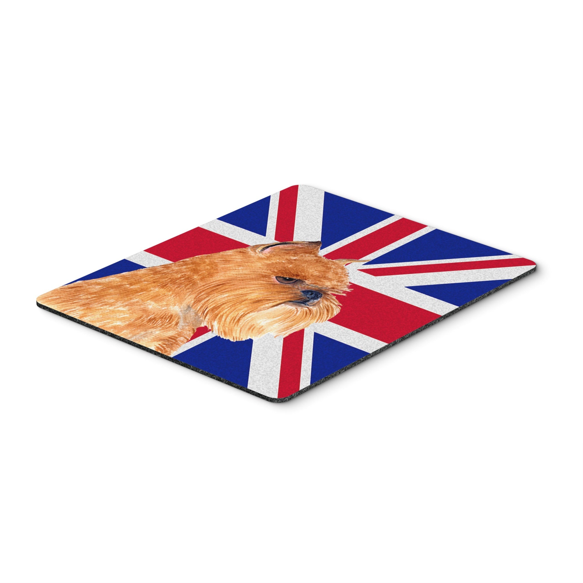 Carolines Treasures Brussels Griffon with English Union Jack British Flag Mouse Pad/Trivet (SS4936MP)