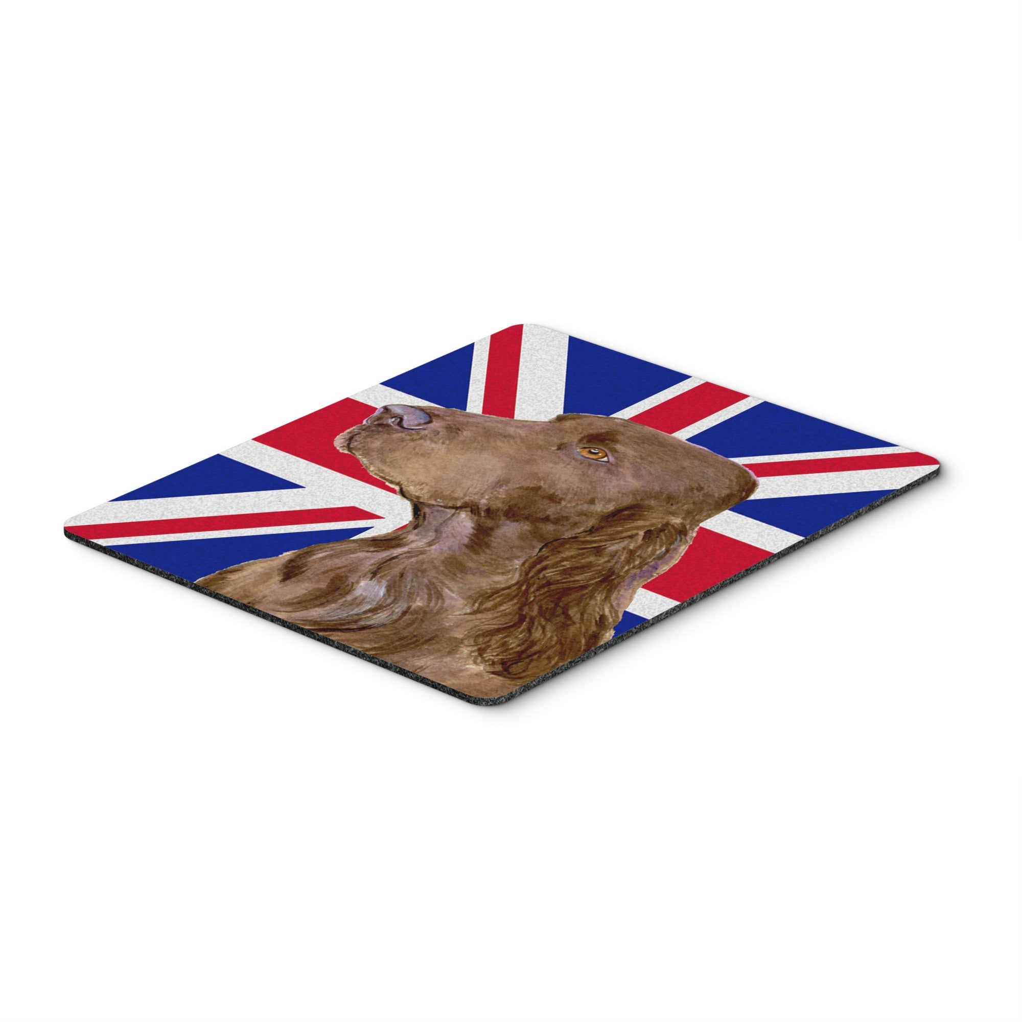  inchCarolines Treasures Field Spaniel with English Union Jack British Flag Mouse Pad, Hot Pad/Trivet (SS4967MP) inch