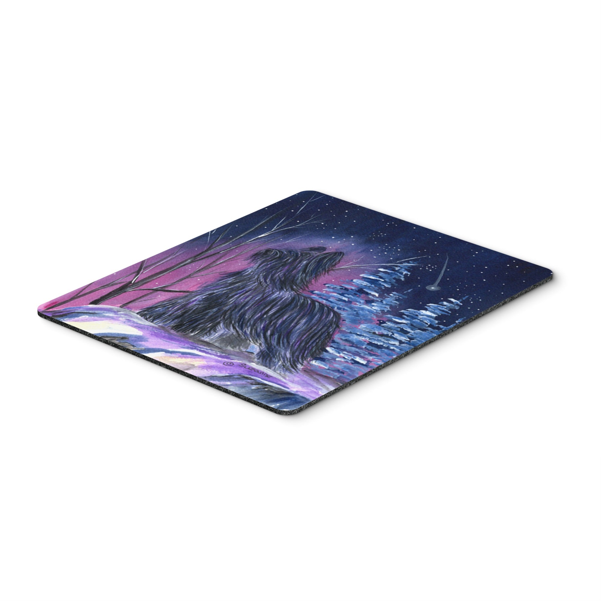  inchCarolines Treasures Mouse/Hot Pad/Trivet, Starry Night Briard (SS8366MP) inch