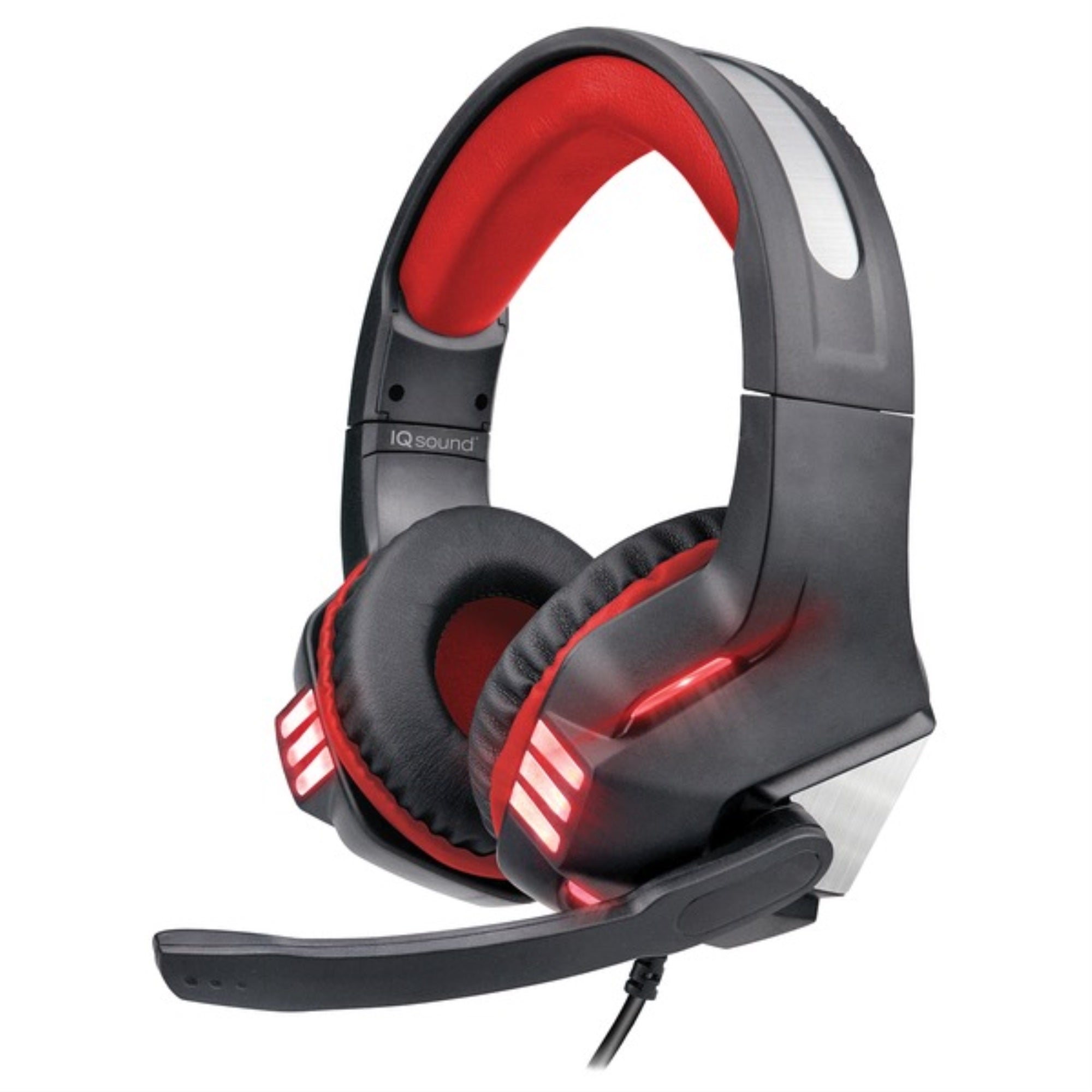 Iq Sound Iq 480G   Red Pro Wired Gaming Headset With Lights (Red)
