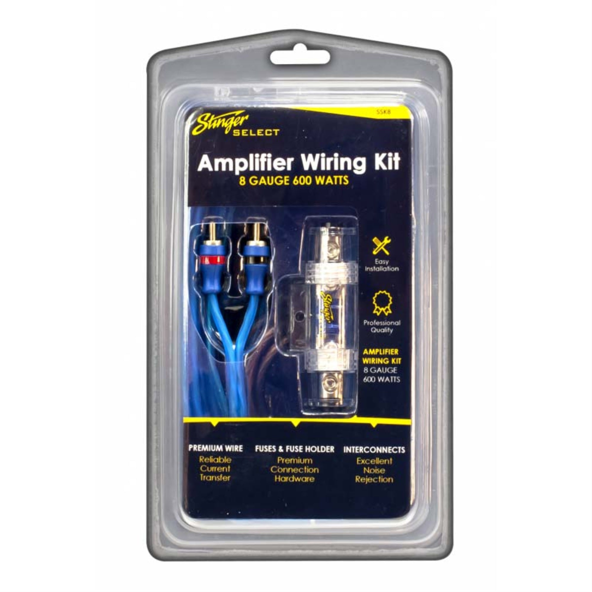 STINGER SELECT 8GA 600W WIRING KIT