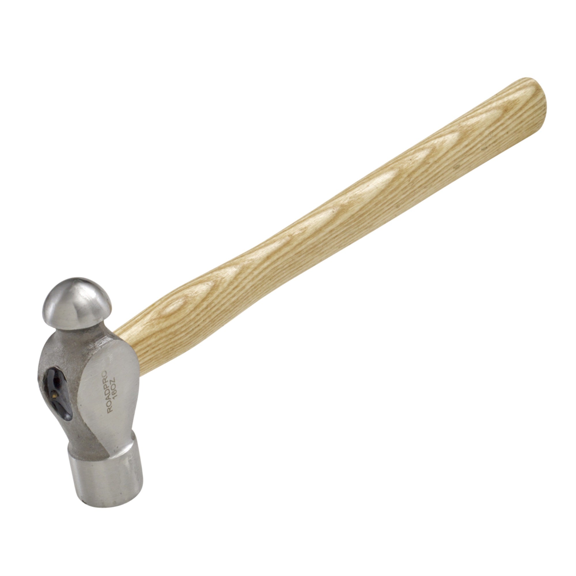 RoadPro SST-50112 Ball Peen Hammer 16 Once Wooden Hammer 16-Ounce Machinist Tool Carbon Steel Ball Pien