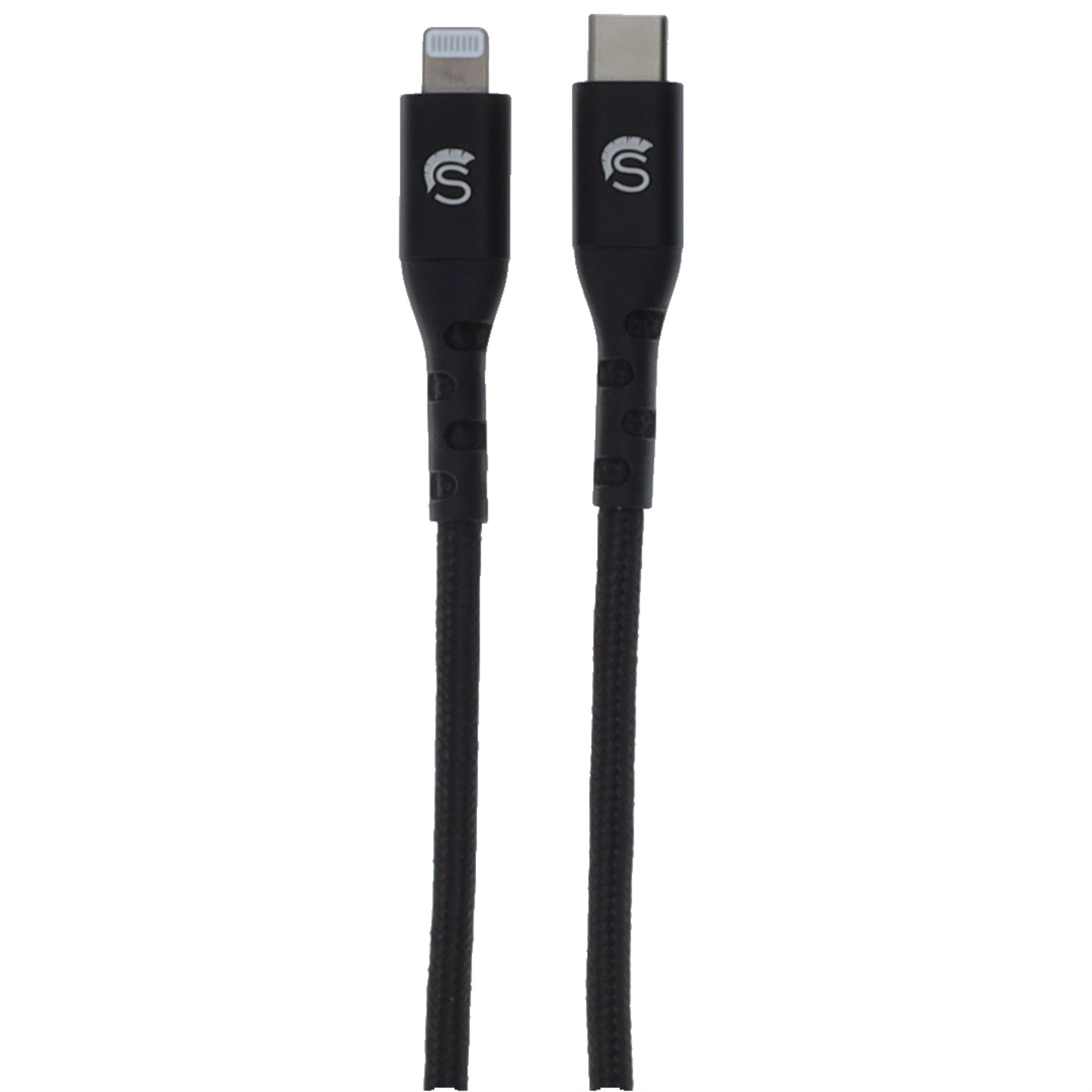 Scipio 4ft Kevlar Lightning to USB-A Braided Cable  STLIGHTA4 - Lightning to Type A Charging Cord Black