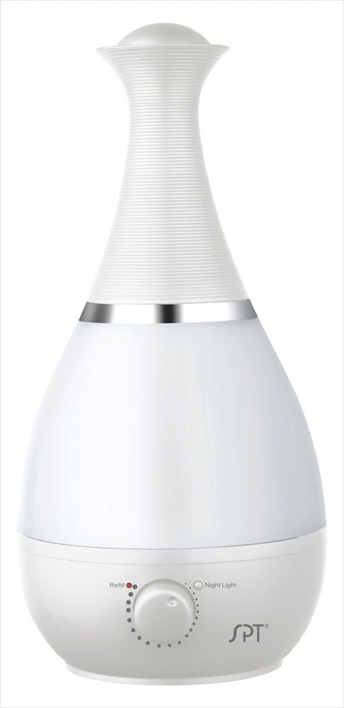 Ultrasonic Humidifier With Fragrance Diffuser (Pearl White)