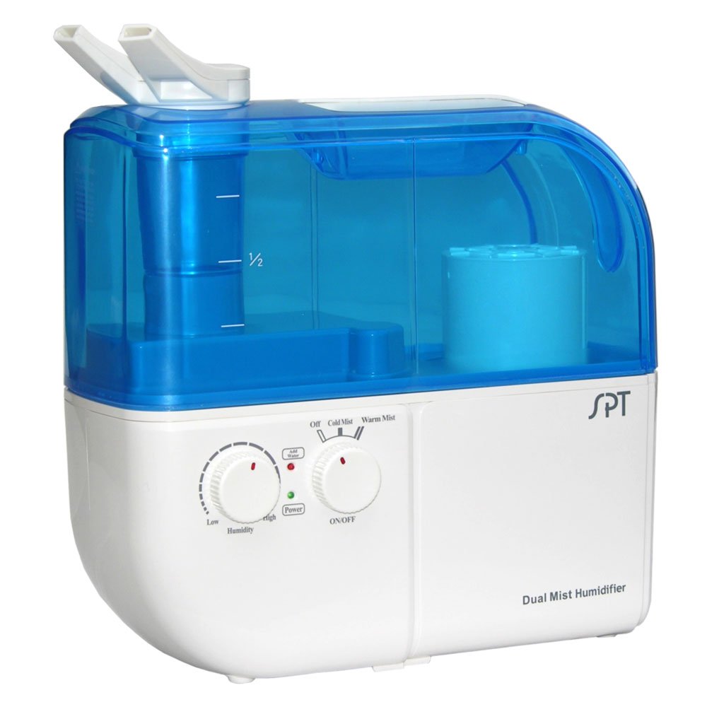 Dual Mist Ultrasonic Humidifier (Warm/Cool)   Blue
