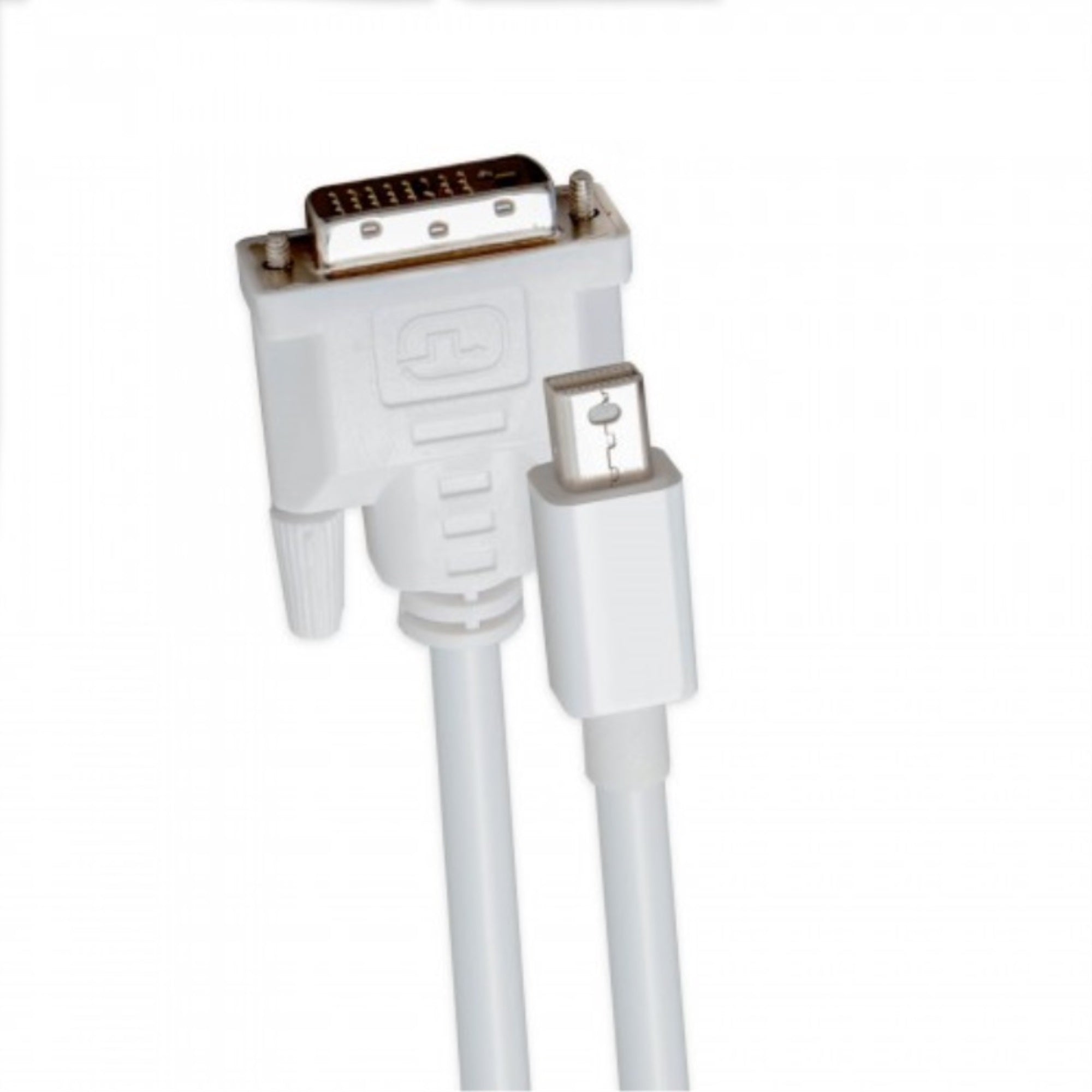 2Meter Mini DisplayPort 1.2 to DVI (24+1) Cable, Male to Male, White Color