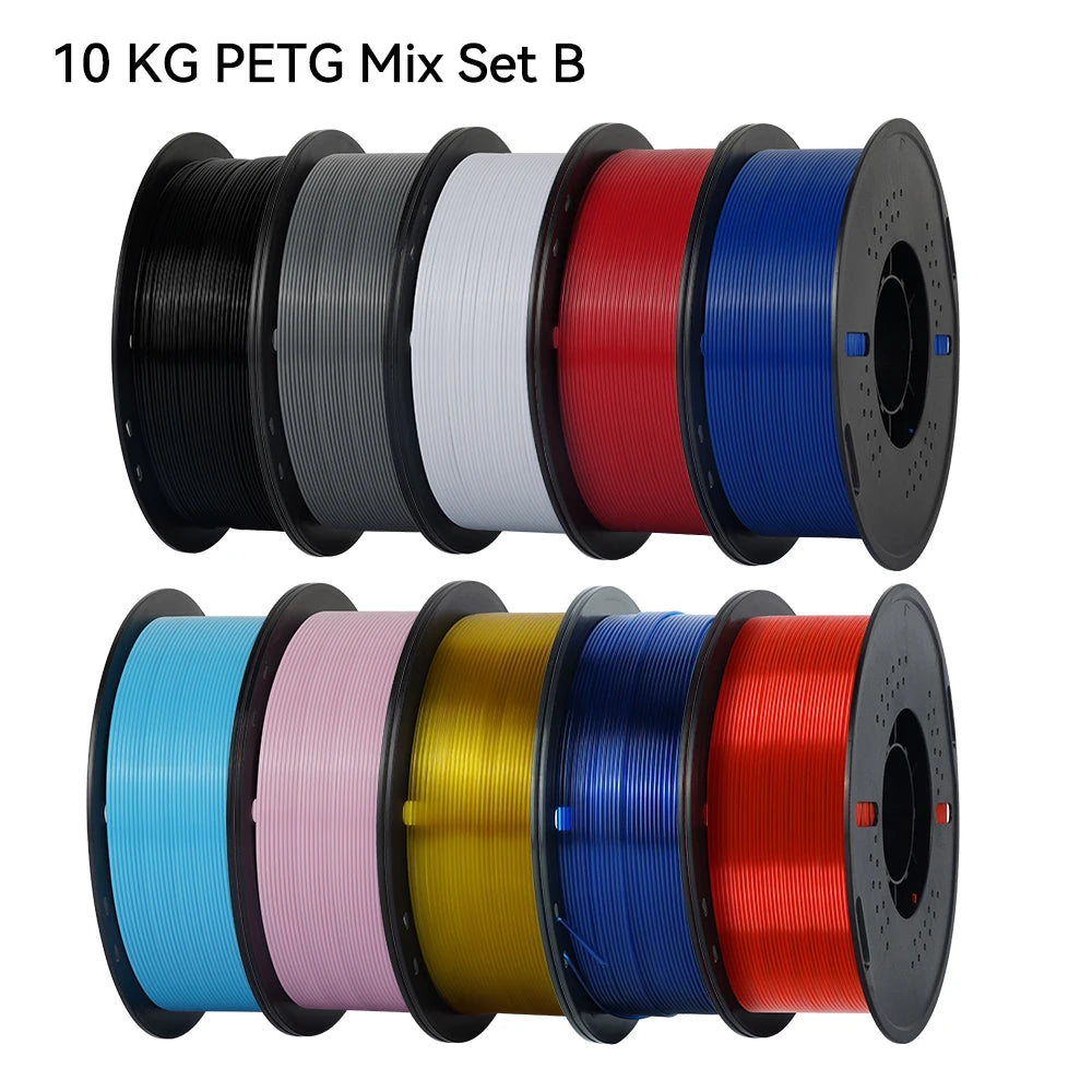 KINGROON 10KG 1.75mm PETG Filament Tangle-Free, High Quality 3D Printing Eco-friendly Plastic Consumables 22LBS, Vacuum Packaging 3D Printing