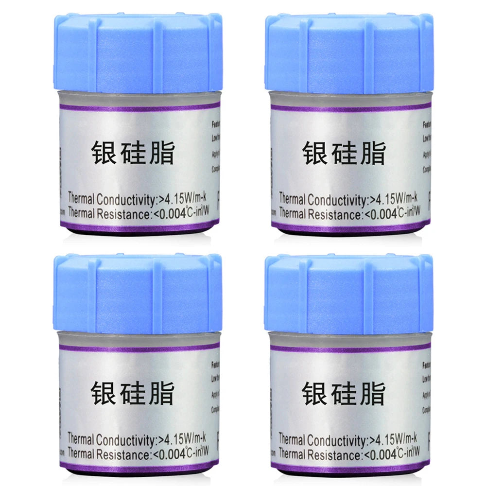 25g Silver Thermal Compound Paste for Coolers Heat Sink Paste Thermal Grease VGA Heatsink Plaste High Durability for CPU GPU PS4