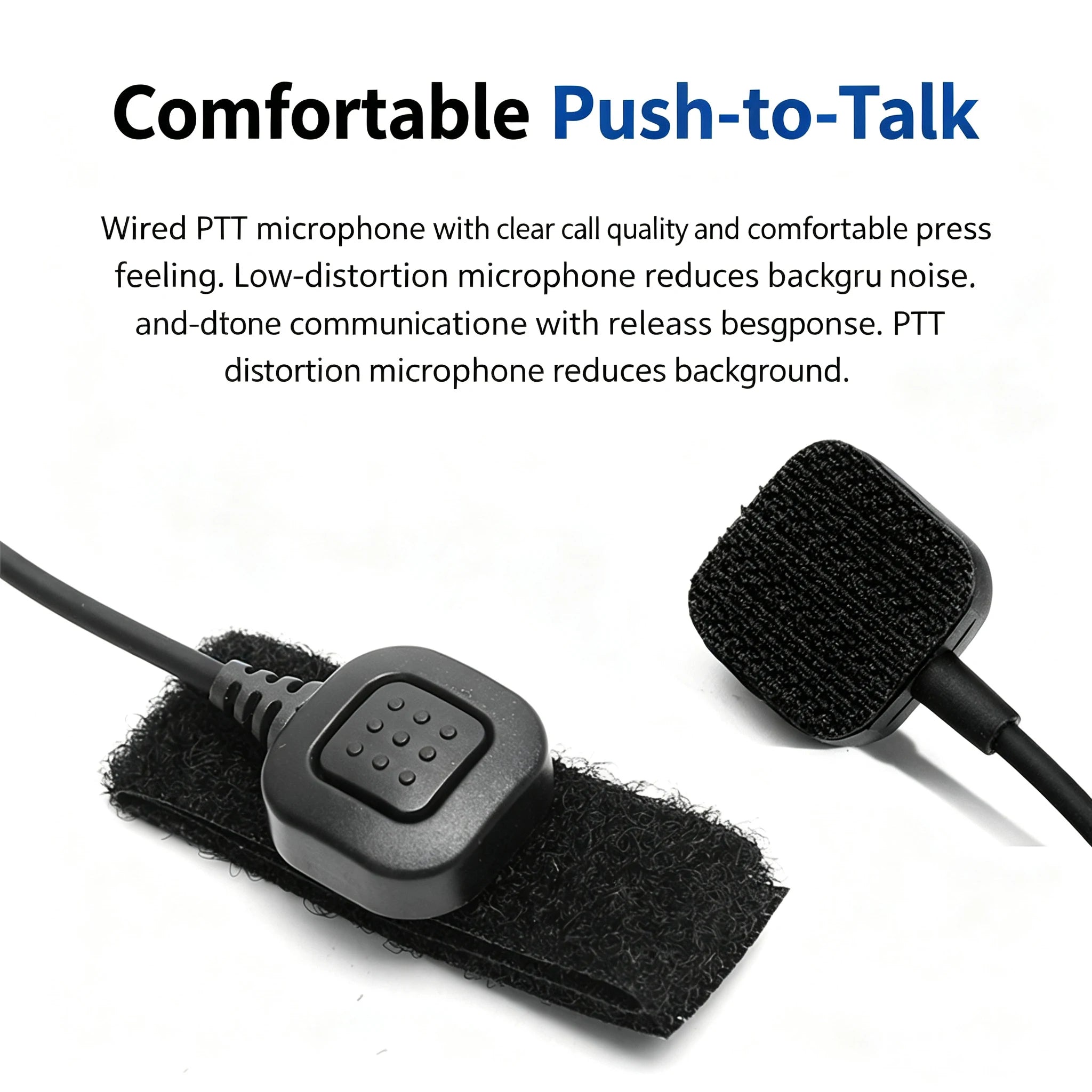 Baofeng Walkie-Talkie Headset with Throat Vibration, Throat Microphone, Throat Control, Air Duct, Ear Microphone, Finger PPT K H