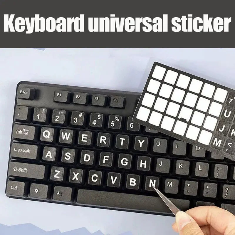 Keyboard Letter Stickers, Computer Keyboard Keycaps Repair Stickers, English Stickers, Notebook Frosted Self-Adhesive Stickers