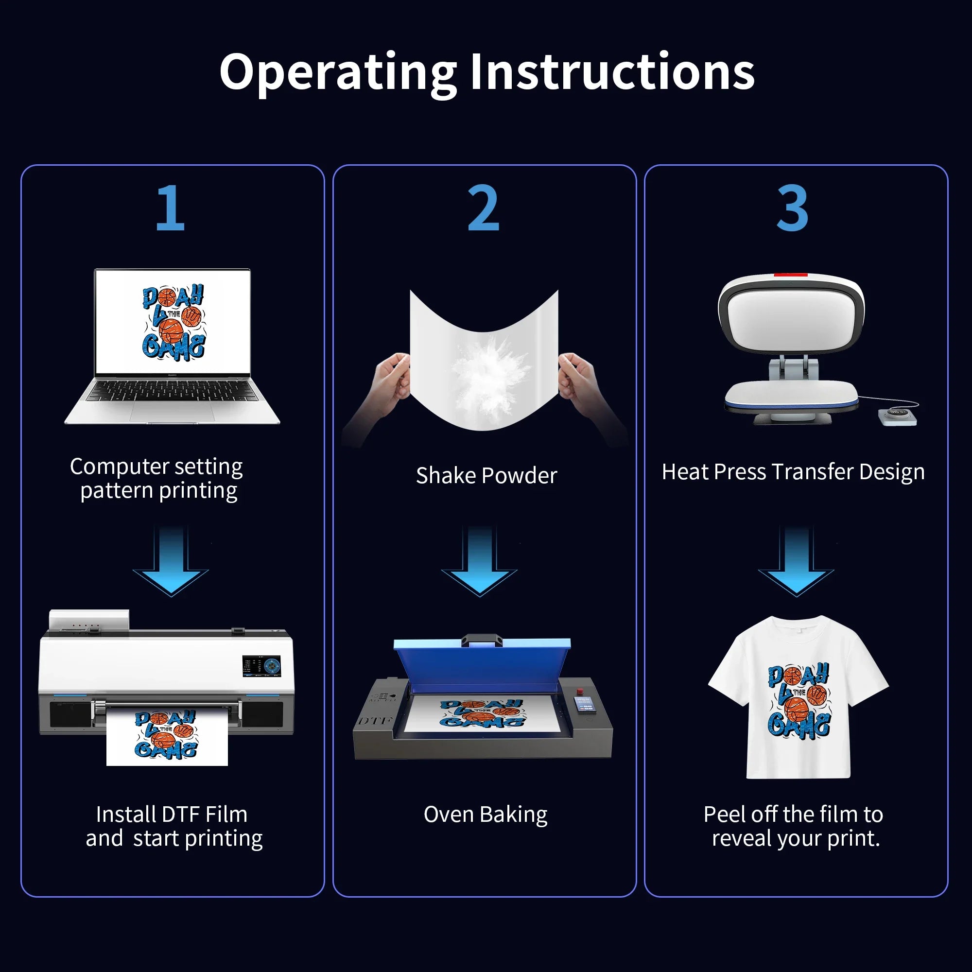 Colorsun DTF Printer For Epson L800/R1390/XP600 Impressora A3/A4 DTF T-Shirt Printers For T-Shirt Hoodies Cloth all Fabric