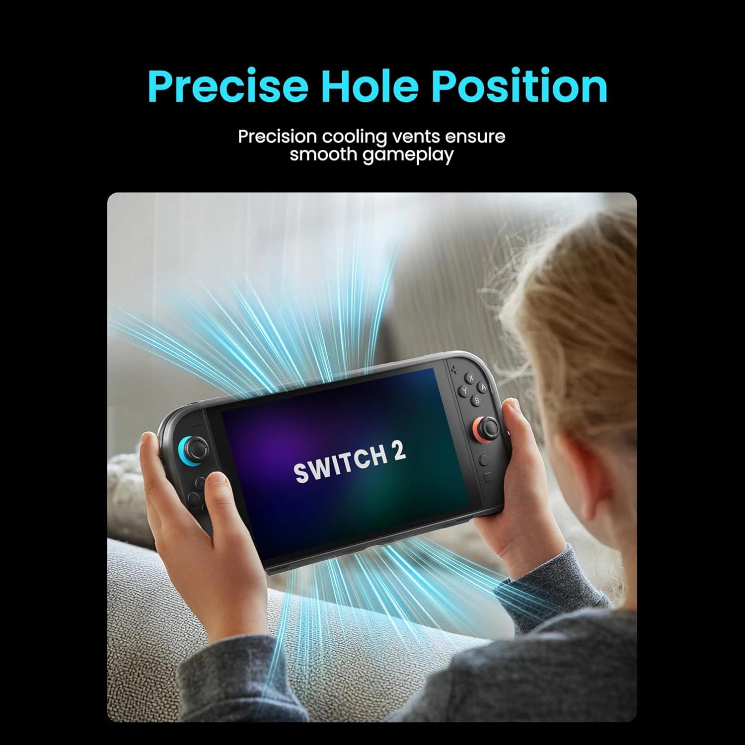Ergonomic TPU Case for Switch 2 – Anti-Slip, Shock-Absorbing Cover for NS2 Game Console & Joy-Con Full Body Protection