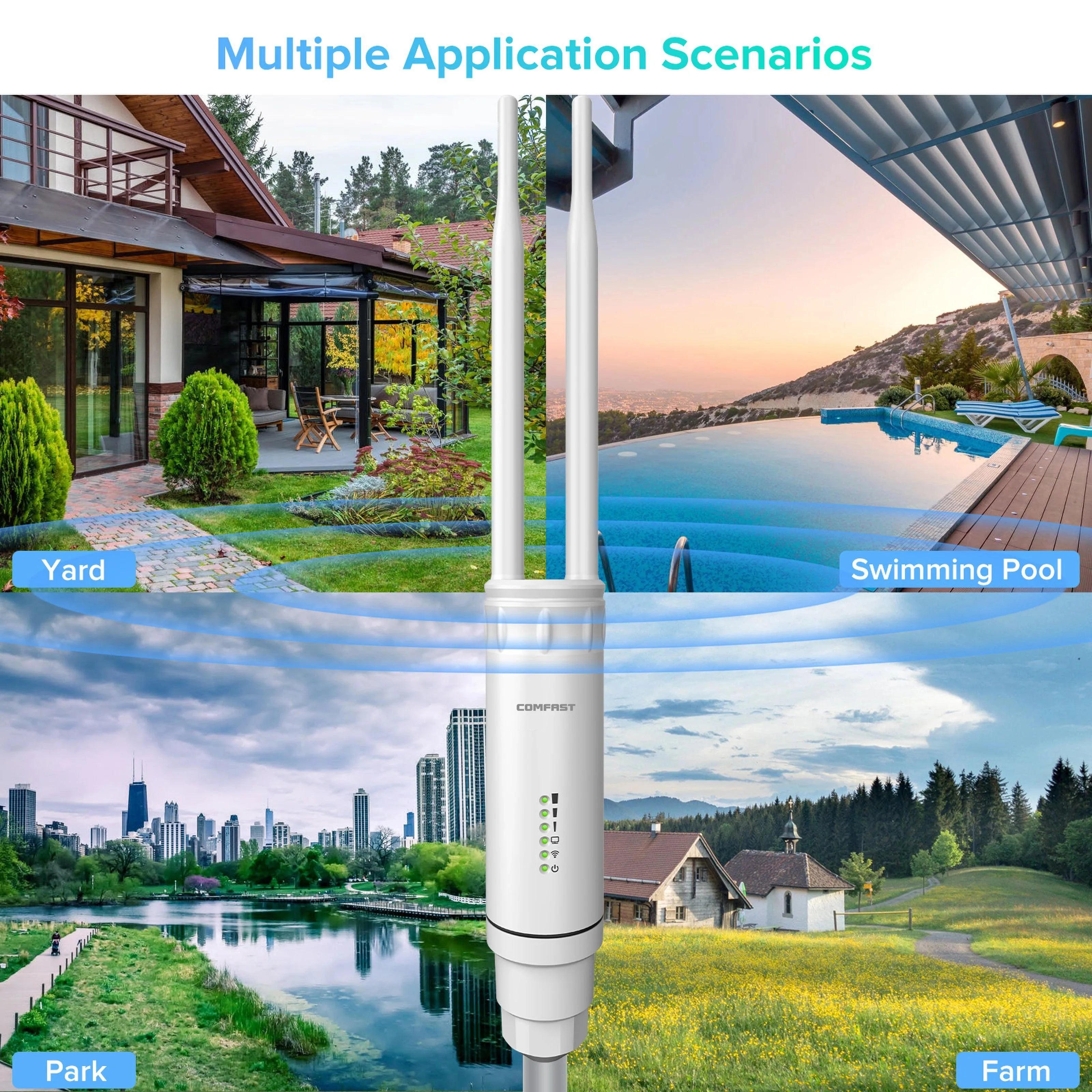 COMFAST AC1200/AC1300 Outdoor AP Router 2.4G/5G Dual Dand Long Range signal Extender Amplifie wireless WiFi Repeater waterproof