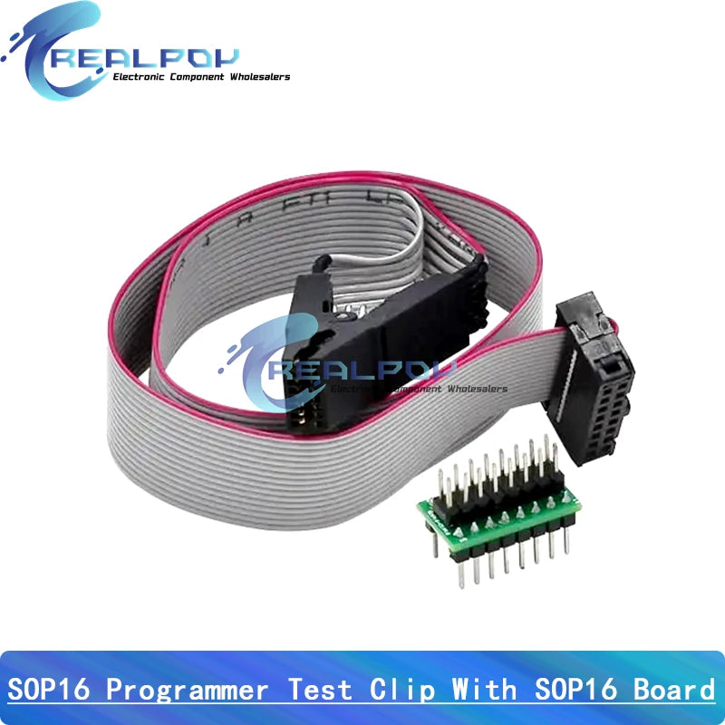 CH341A / CH341B 24 25 Series EEPROM Flash BIOS USB Programmer Module SOP8 SOP16 SOIC8 SOIC16 Test Clip Programmer Testing Clamp