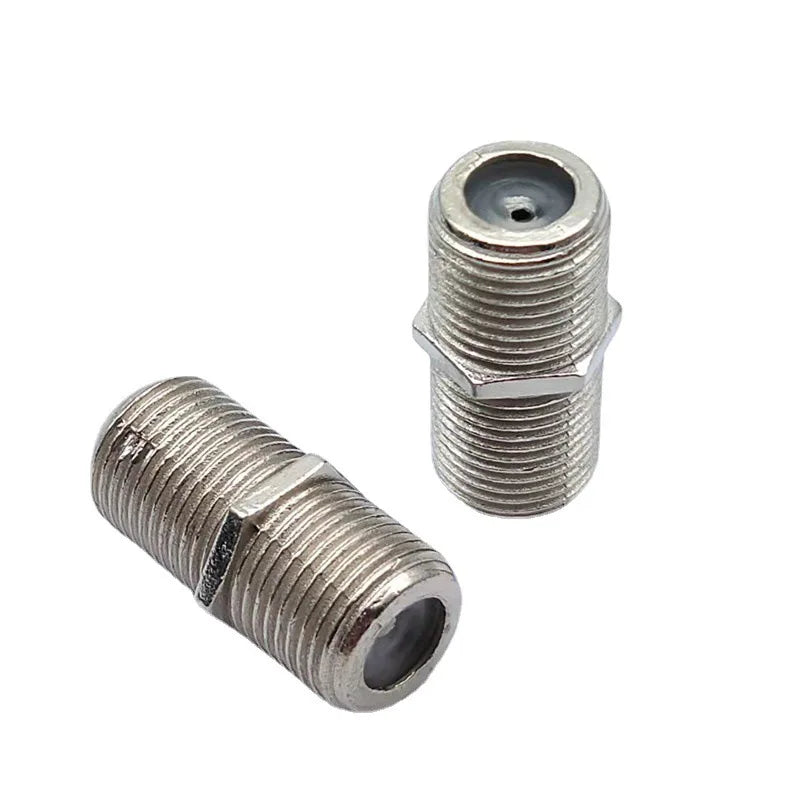 10pcs/Pack Practical F Type Coupler UHF Adapter Connector Female F/F Jack RG6 Coax Coaxial Cable Used In Video High Quality