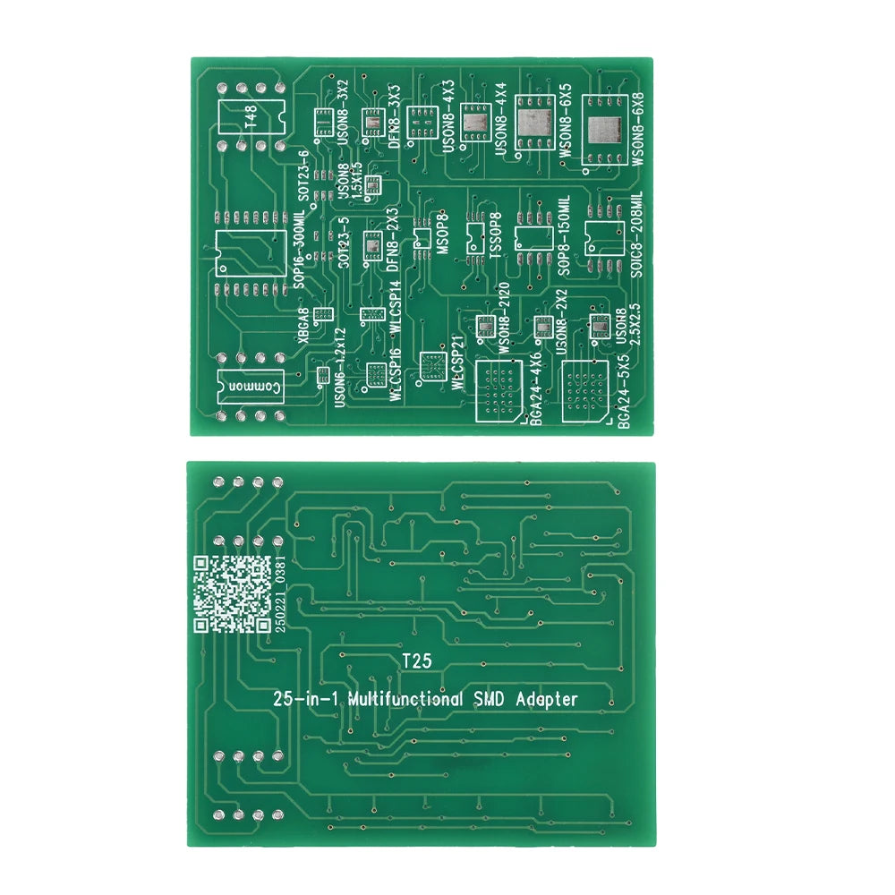 25 In 1 Multi-Function Board SMD To DIP8 Universal Adapter 4Layer PCB SOIC8/16 SOP8 DFN8 USON8 DFN8 SOT5 SOT6 WSON8 WLCSP TSSOP8