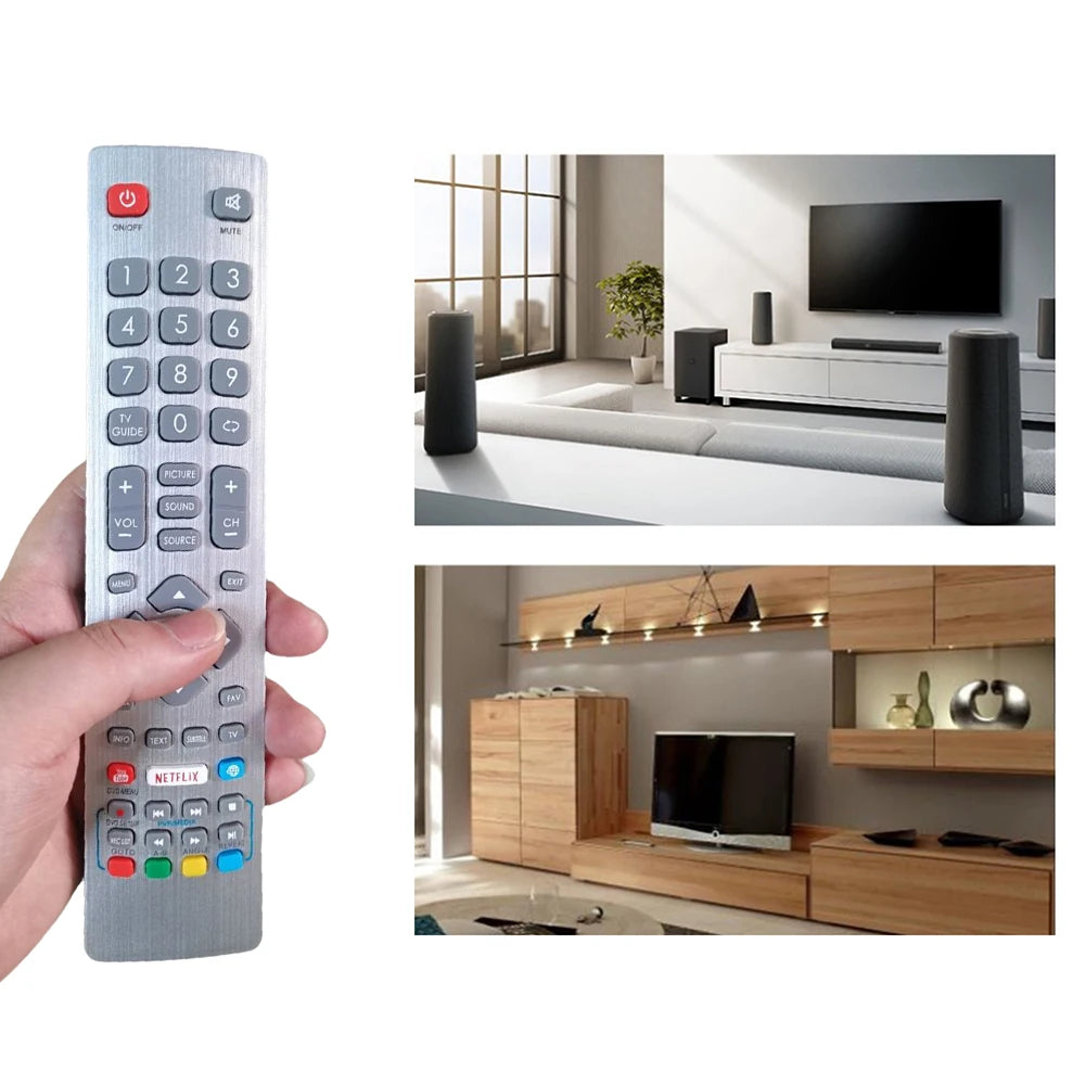 Replacement IR Remote for Sharp Aquos TVs - Model SHWRMC0115, SHWRMC0121, DH-2086, DH-2087 (Multi-Device Control