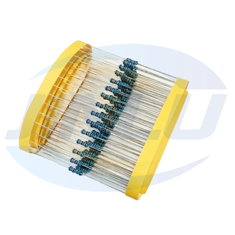100pcs 1/4W Metal Film Resistor 5.6 6.2 6.8 56 62 68 560 620 680 R Ohm K M 1% 0.25W Five-color Ring Resistance 5R6 6R2 6R8 56R
