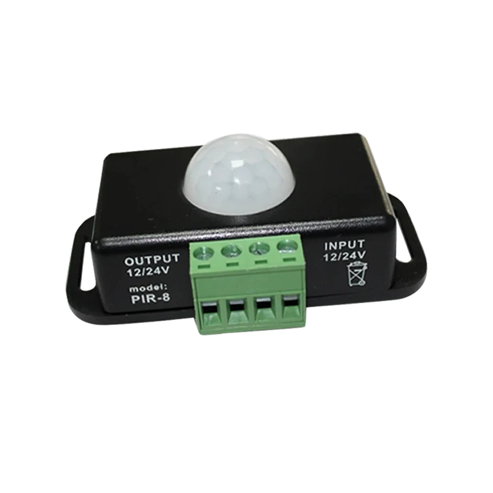 DC 12V 24V PIR Motion Sensor Switch 120 Degrees Infrared PIR Motion Sensor For LED Light Automatic Adjustable Movement Sensor