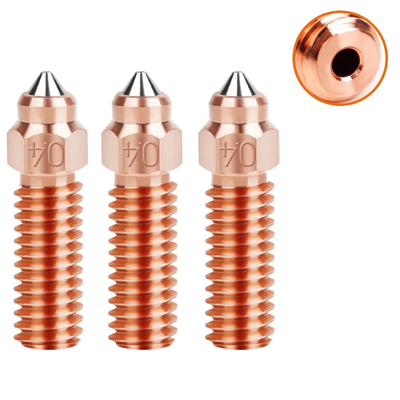 Nozzle For Creality K1 Max Ender 3 V3 KE CR-M4 Bimetal Plated Copper Hard Steel Brass For Vyper Kobra Sovol SV06 Plus/SV07