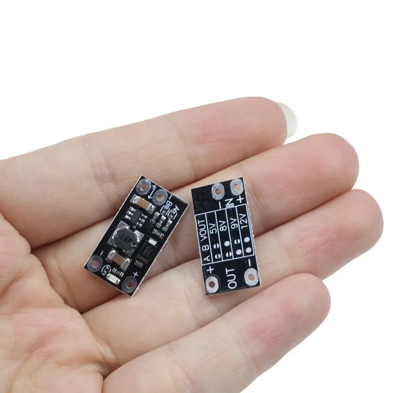 Mini DC-DC Boost Converter 2.5-12V to 5V 8V 9V 12V Step Up Module 1A 96% Efficiency for 3.7V Li-ion Battery Arduino