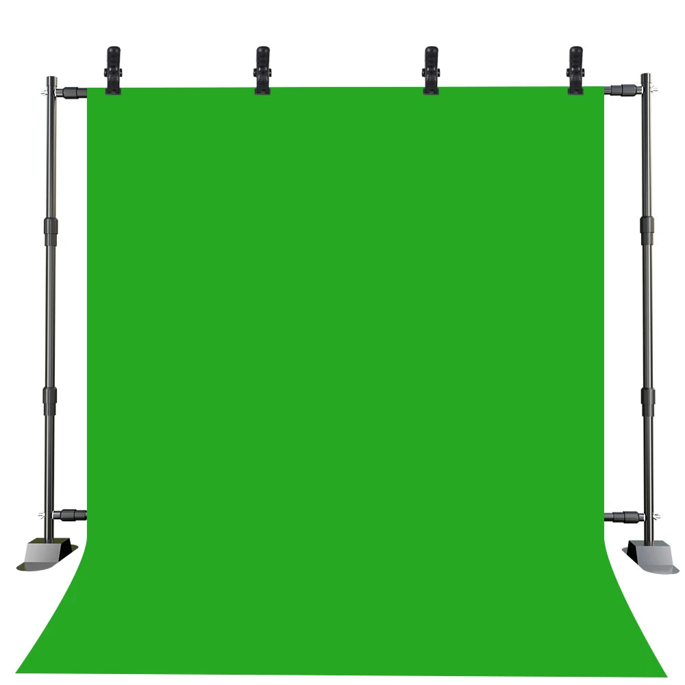 Background Stand 2.4X3.0M Double-Crossbar for Backdrop Frame Support SystemPhotography Photo Studio Video Muslin Green Screen