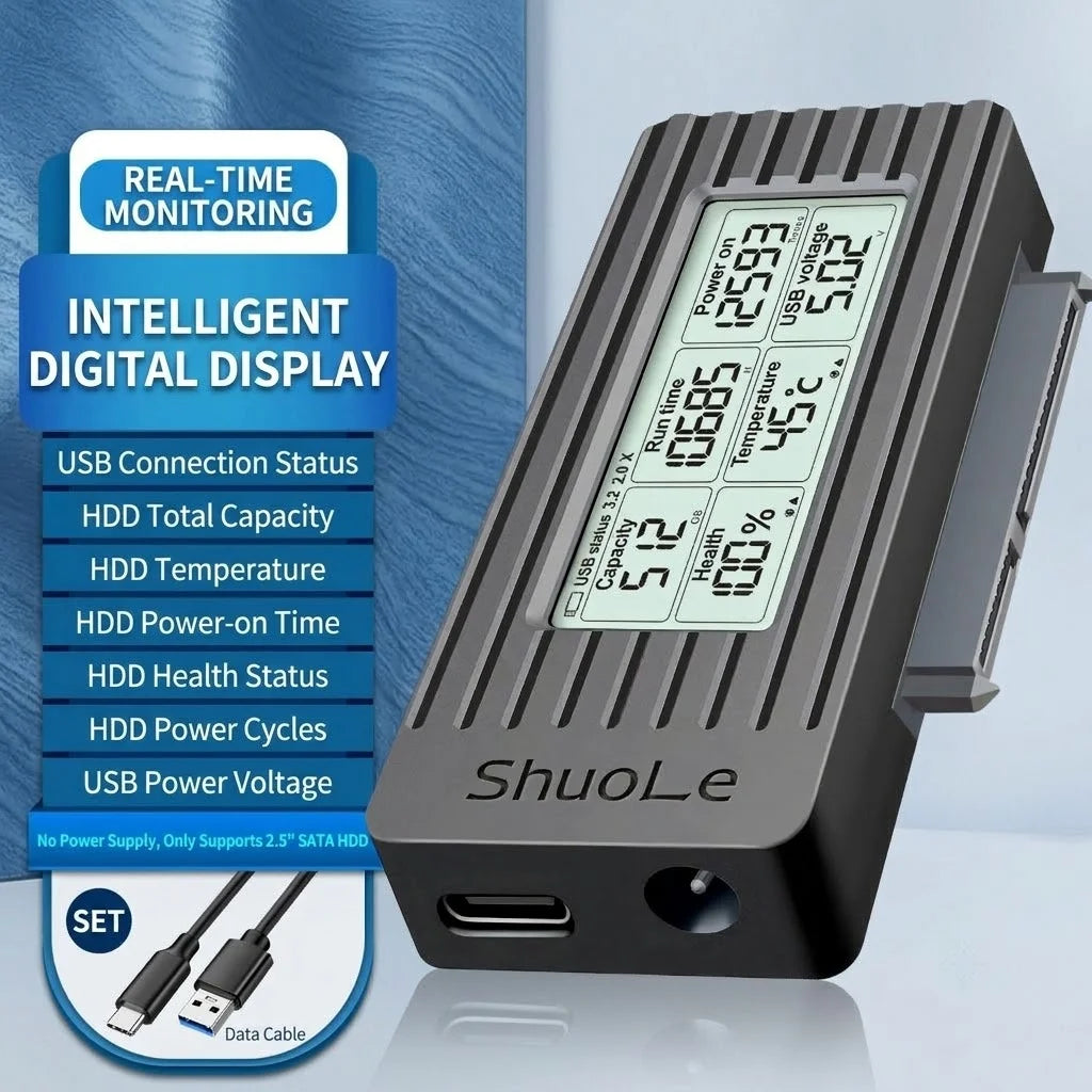 2.5 Inch SSD HDD SATA To USB 3.0 3.2 Cable Portable External Hard Disk Connection Accessory