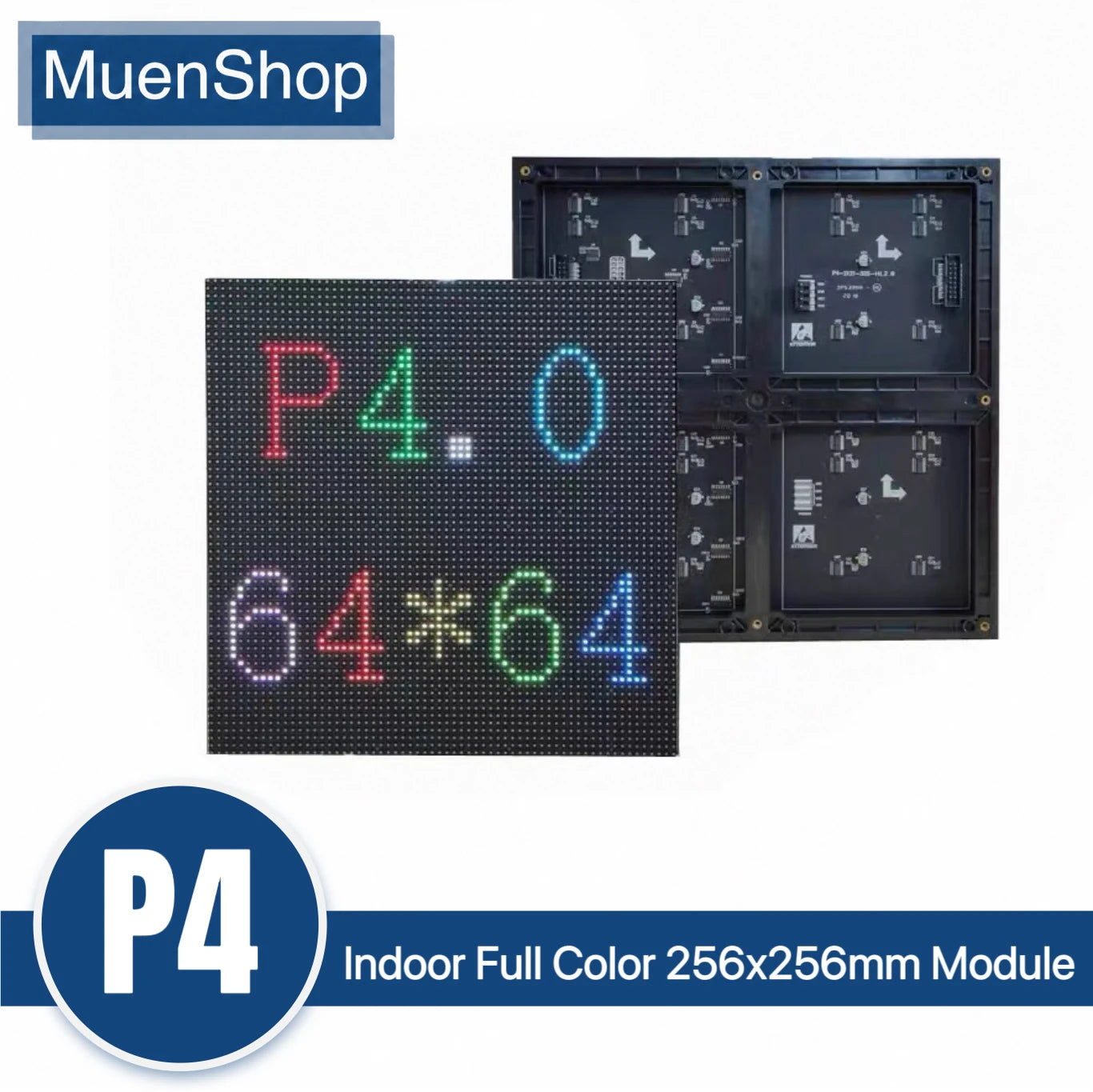 P4 LED Display Module Indoor SMD2121 RGB 256 X 256mm 32 Scan 64 X 64 Pixels Full Color P4 LED Screen Panel Module