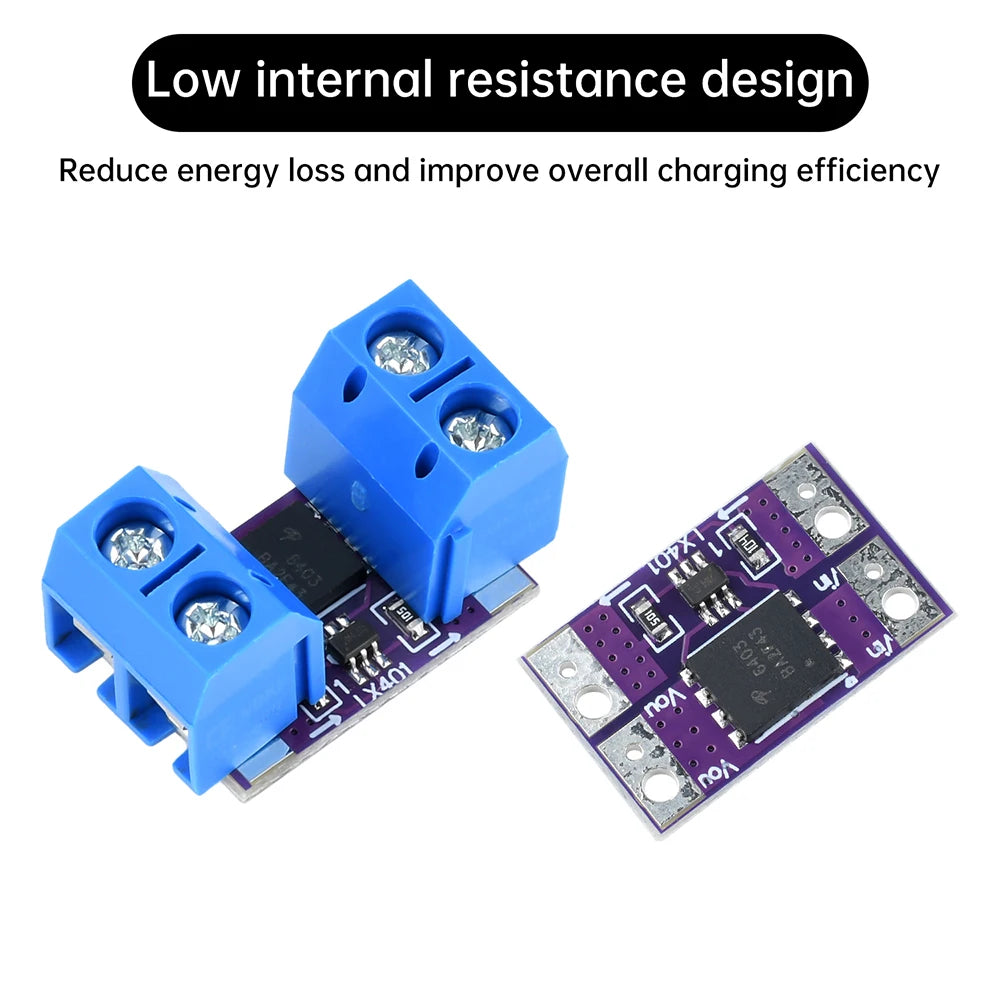 10A Ideal Diode Module Solar Charging Backflow Prevention Low Internal Resistance Analog Rectifier 3-26V