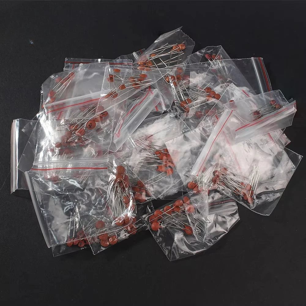 300pcs/960pcs Ceramic Capacitor Kit Set 2pF-0.1uF Electronic Components Capacitor Assorted Kit IC Samples DIY