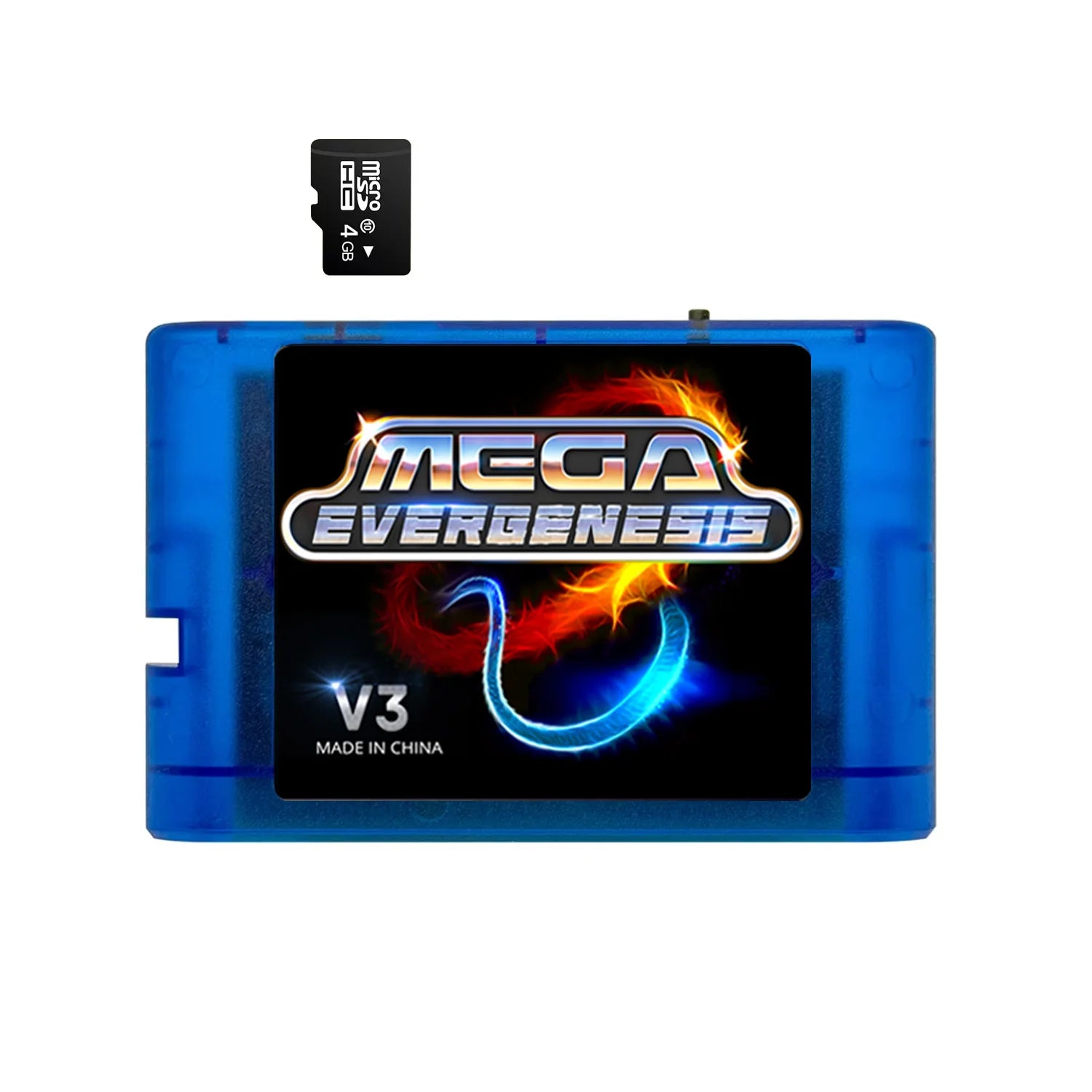 3000 in 1 MD V3 Pro Game Cartridges EDMD FlashCard For SEGA Genesis Mage Drive 16Bit Video Game Console Free With 4G TF Card