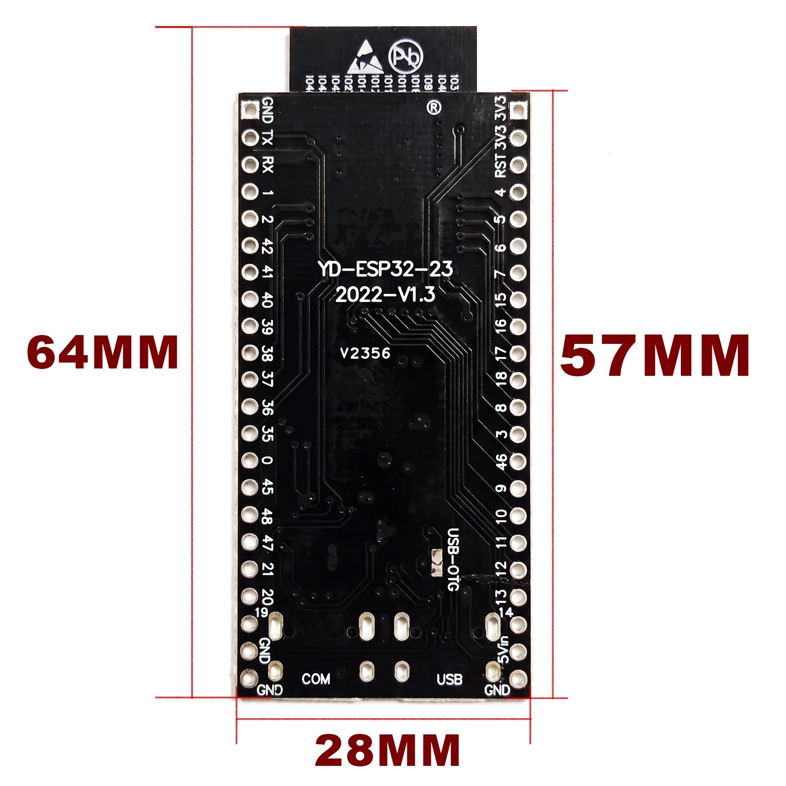 ESP32-S3 Development Board WiFi Bluetooth 5.0 Dual-Core 240MHz N16R8 N8R8 8MB PSRAM Dual USB-C 44PIN Adapter for MicroPython IoT