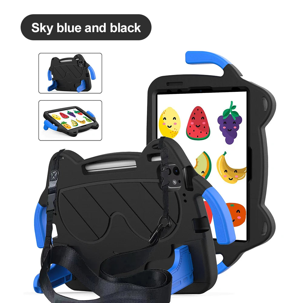 EVA Kids Safe Case For iPad Pro 11 M5 M4 Air 11 M3 M2 Air 5 4 3 For iPad 11 10 11in Cute Little Hands Handle Stand Tablet Cover