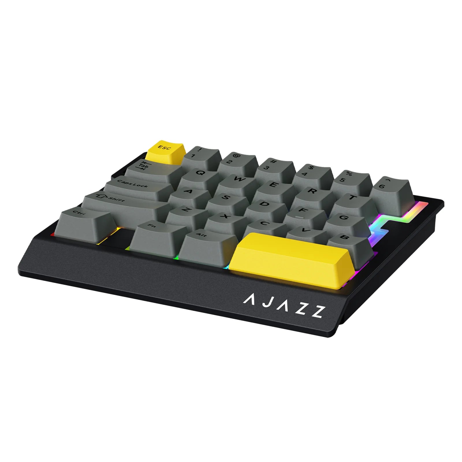 AK029 Wired Gaming Keyboard, 20 RGB Modes, 29 Keys, Hot-Swappable, Aluminum Panel