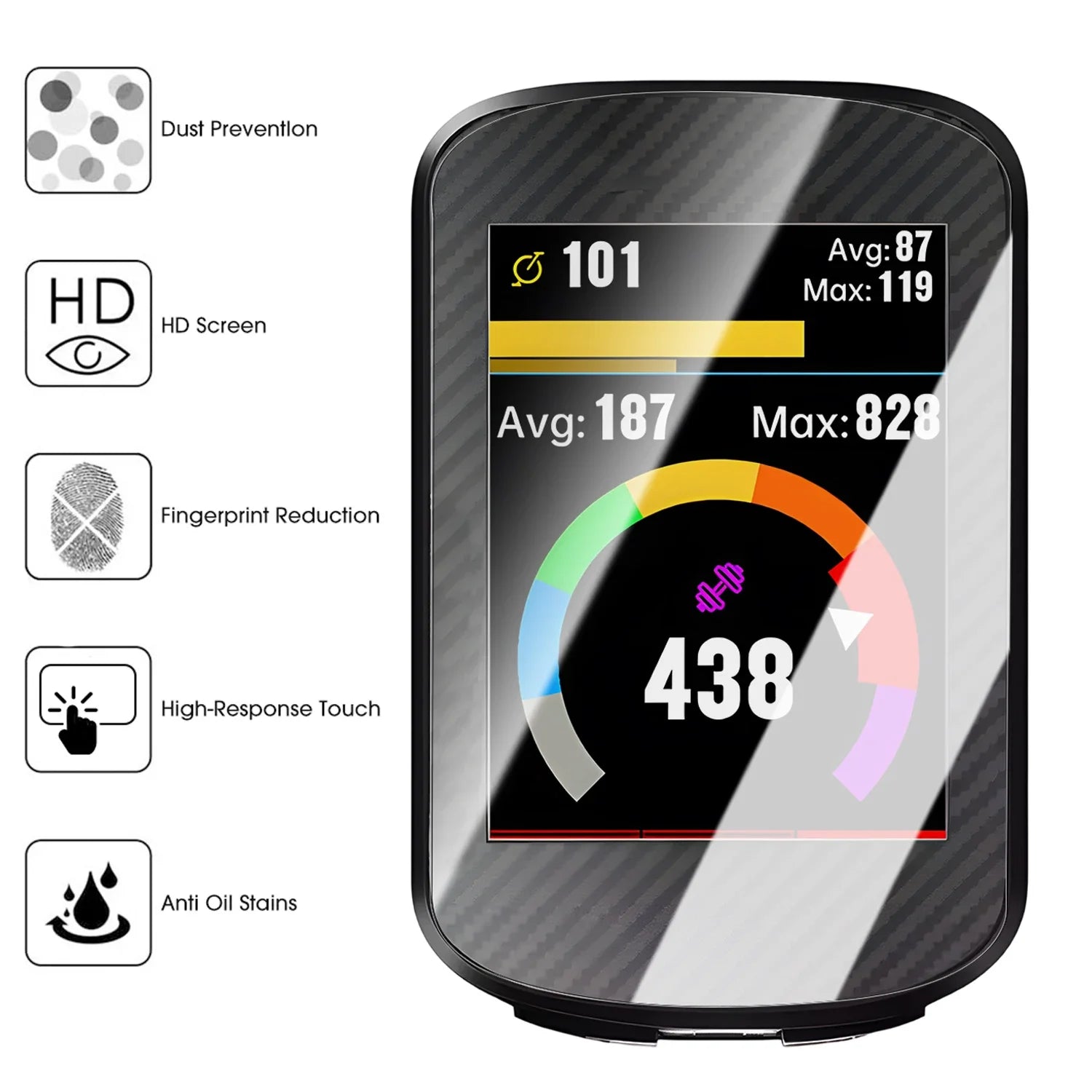 For iGPSPORT BiNavi BSC500 BSC200 BSC300 BSC100 GPS Tempered Glass for BSC500 BSC300 T Screen Protector Cover Protective Film