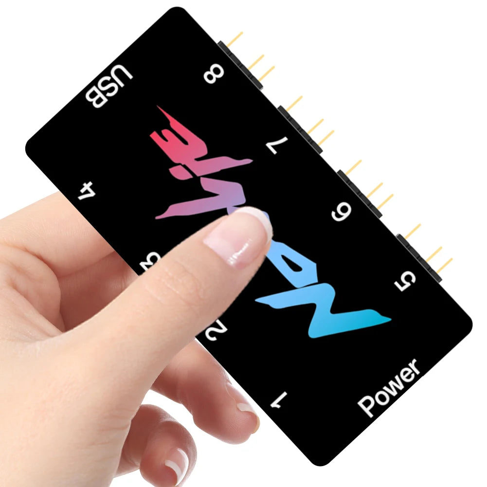 Nollie SignalRGB OpenRGB Universal 5V 3PIN ARGB Controller 8 Way Addressable ARGB Splitter HUB For Computer Case Fan Light Strip