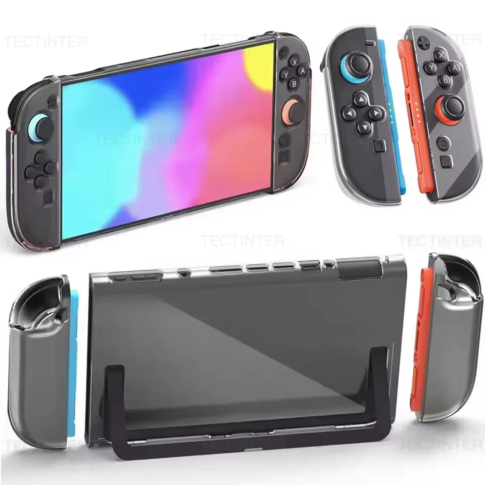 TPU+PC Transparent Protective Case for Nintendo Switch 2 Console Shockproof Protector Cover Shell for NS Switch 2 Accessories