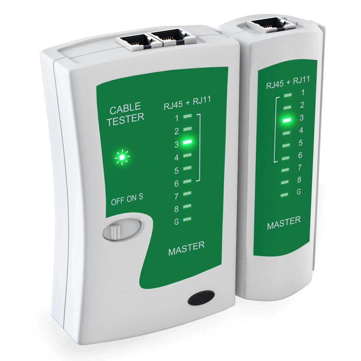 ZOERAX Network Ethernet Cable Tester for LAN RJ45 Cat5 Cat5e Cat6 Cat6a Cat7 UTP/Shielded Cable and RJ11 RJ12