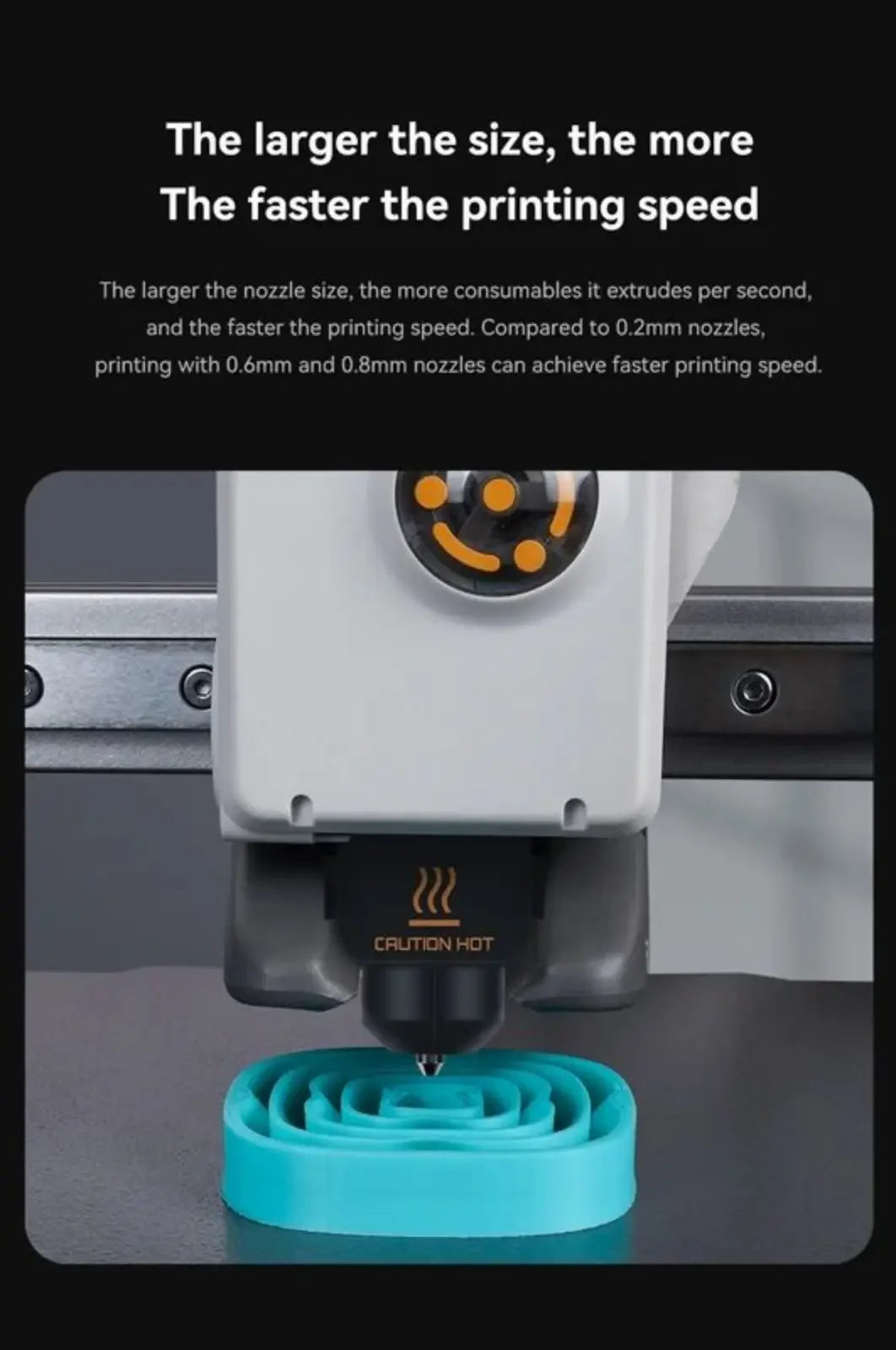 Hotend Kit For Bambu Lab A1/A1 Mini/A2L Fast Speed Hot End Assembly 0.2/0.4/0.6/0.8mm Hardened steel Nozzle 3D Printer Part