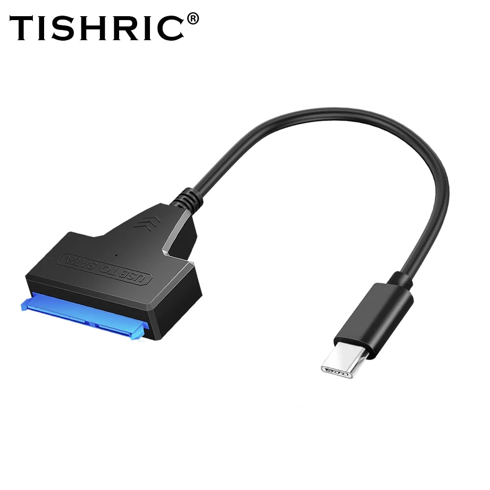 SATA To USB 3.0/Type-C/2 In 1 USB3.0 Type-C Cable Up To 6 Gbps For 2.5 Inch External HDD SSD Hard Drive SATA 3 22 Pin Adapter