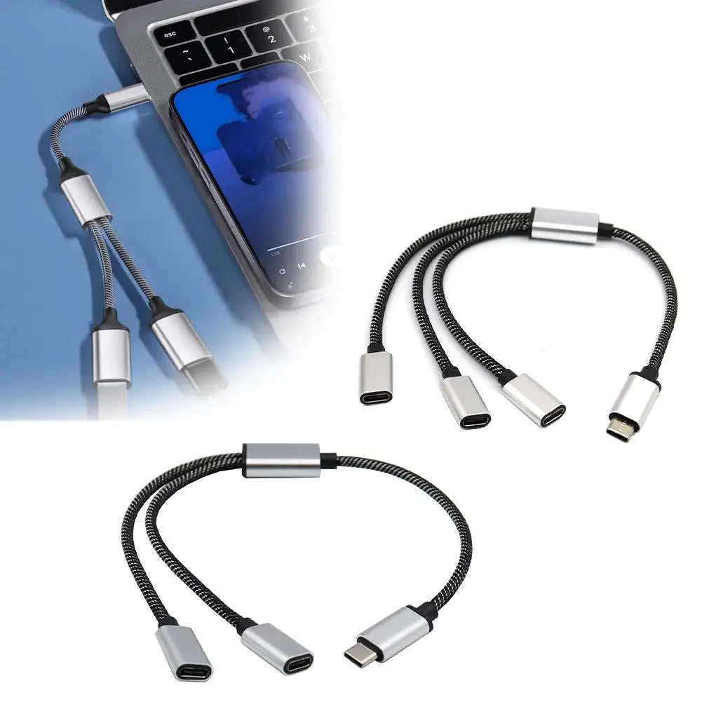 Type C Hub 3-port One To Two Type C Interface Type C Splitter