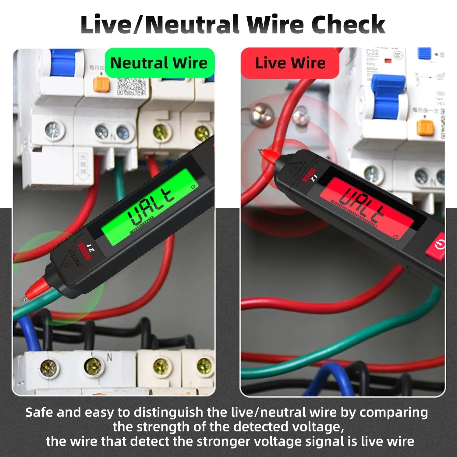 BSIDE Z1 Smart Multimeter Pen with NCV, Diode & Voltage Test