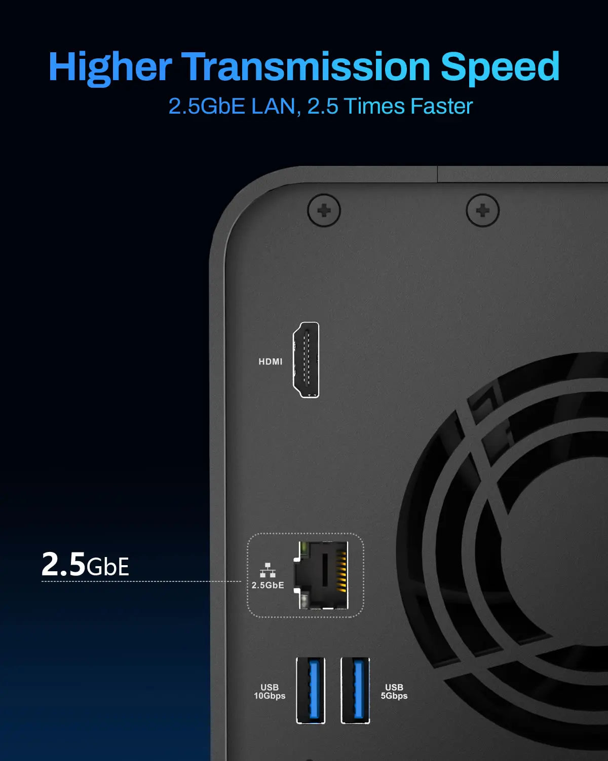 TERRAMASTER F2-425 2-Bay NAS Storage –Intel x86 Quad-Core CPU, 4GB RAM, Network Attached Storage (Diskless)
