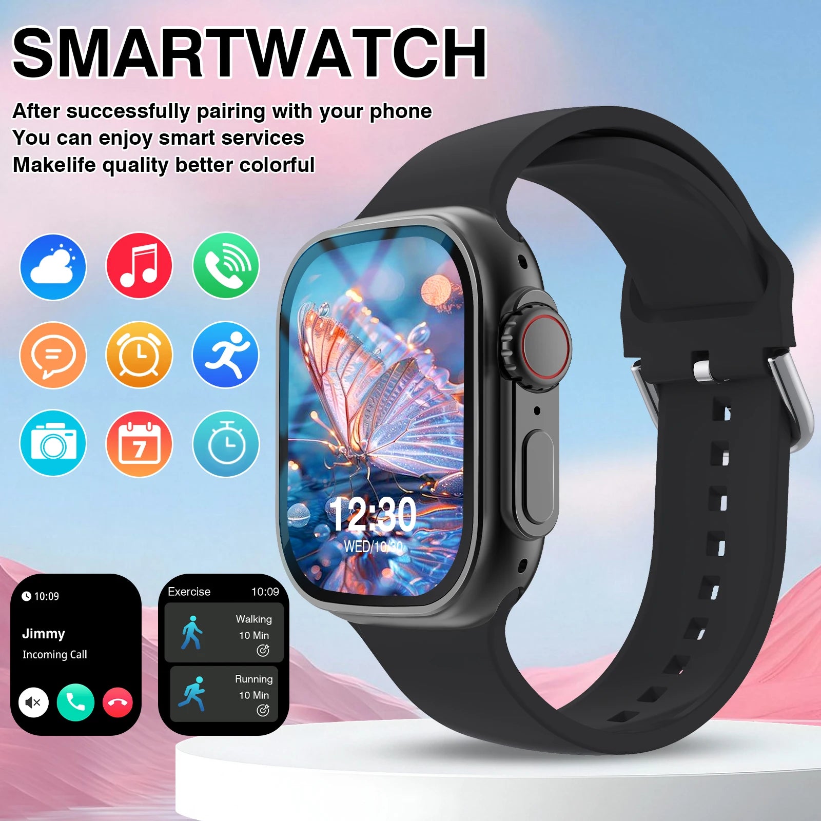 New Watch Smart Watch 49mm 2026 New Men Women  Bluetooth Call BT Music Games Wireless Charging Smartwatch