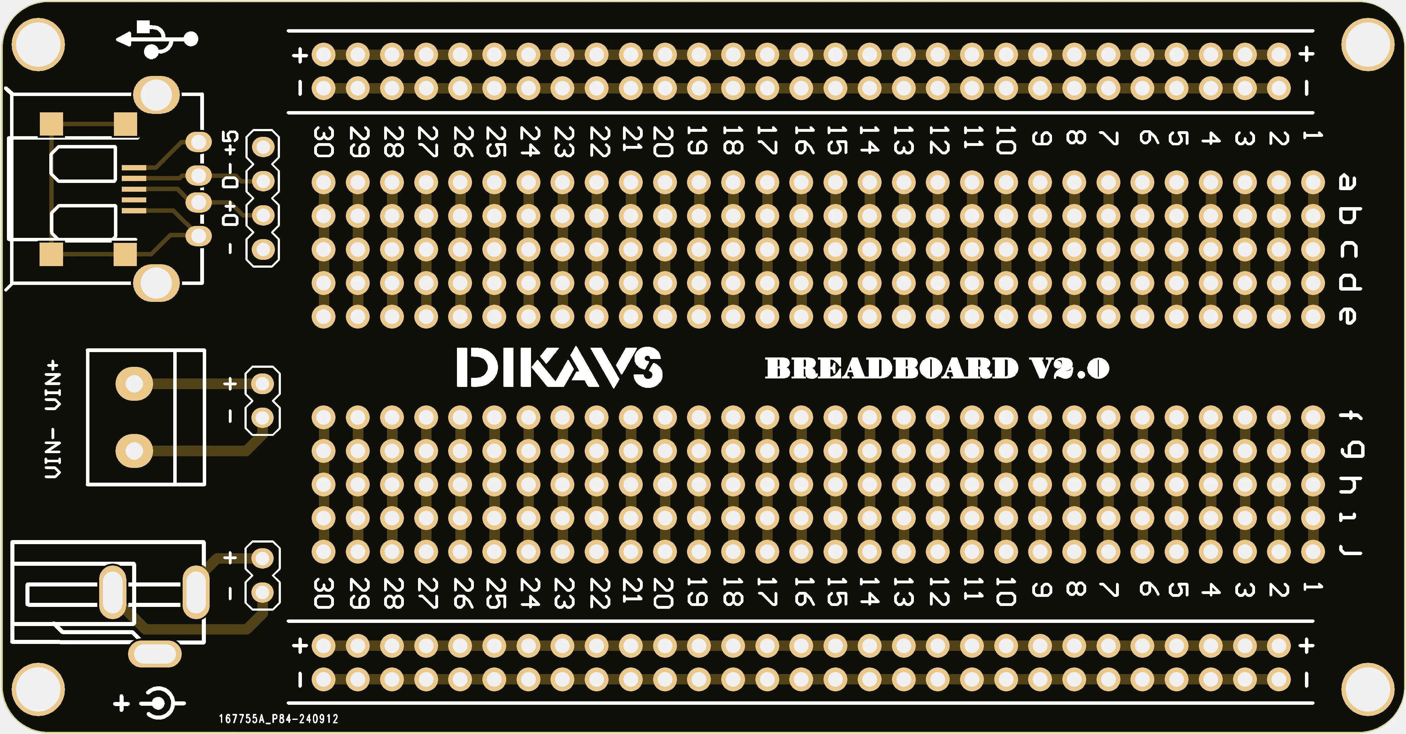High Quality Gold Plating Solder-able Breadboard Prototype Pcb Prototype Board for Arduino
