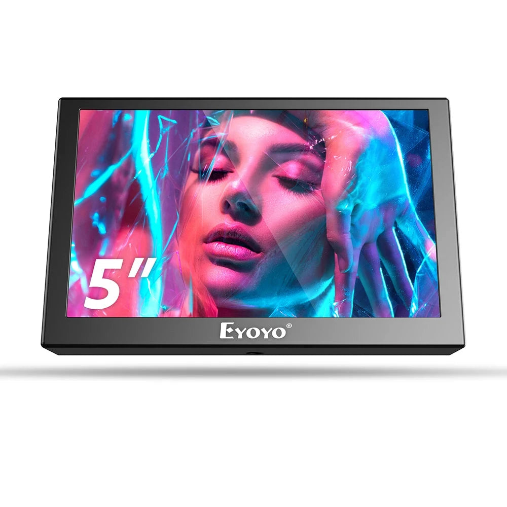 Eyoyo Portable External Monitor 5/7/8 Inches Mini LCD Screen TFT Panel with HDMI AV VGA Port For DVD/Computer/CCTV/Car Rear View